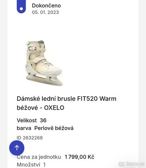 Dámské lední brusle velikost 36 - 6