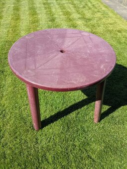 2 Zahradní plastové stoly - 6