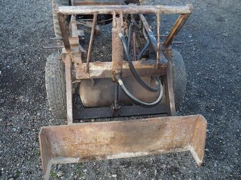 Malotraktor podvozek hydraulika čelní radlice možnost dovozu - 6