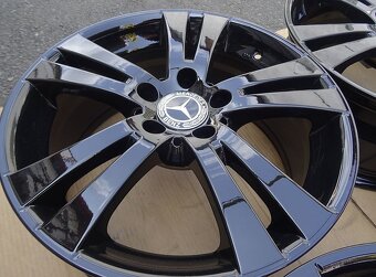 Alu disky černé na Mercedes, 17", 5x112, ET 38, šířka 7,5J - 6