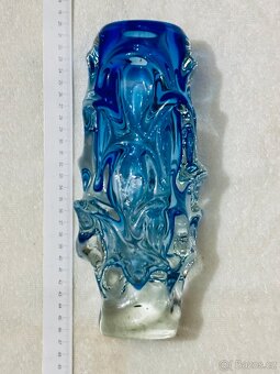 Váza hutní sklo Škrdlovice Jan Beránek - 6