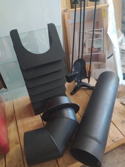 KACHLOVÁ KRBOVÁ ČERVENÁ KAMNA 7 KW + PŘÍSLUŠENSTVÍ - 6