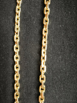 Zlatý 14 k řetěz anker - 6