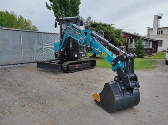 bagr, minibagr, motor Kubota, 3,8 tuny - 6