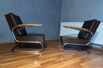 Chromové trubkové křesla Fa.Thonet - 6