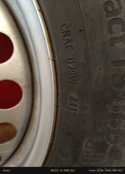 Prodám zimní kola na Volkswagen Caddy 195/65 R15 T - 6