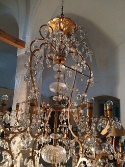 Prodám unikátní zámecký lustr, Lustry Bronze d'Art Français - 6