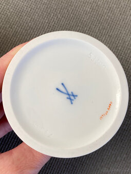 Meissen, Míšeň Porcelánové párové svícny 6.5 cm - 6