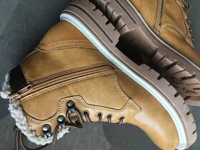 Kotníkové zimní boty s kožíškem na zip - Landrover - 6
