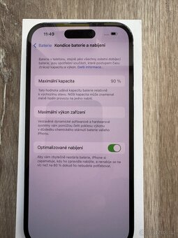 iPhone 14 Pro 128GB baterie 90% - 6
