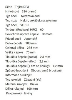 Japonský nůž Tojiro DP3 Chuka Bocho 18 cm - 6