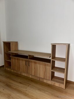 TV stolek EVETOFTE barva světlého dubu | TV Stand - 6