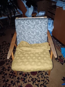 Designová retro křesla značky TON - 70. léta - 2 ks - 6