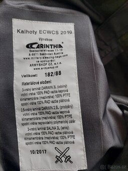 Bunda a kalhoty ECWCS goretex AČR vz 2010 Carinthia - 6