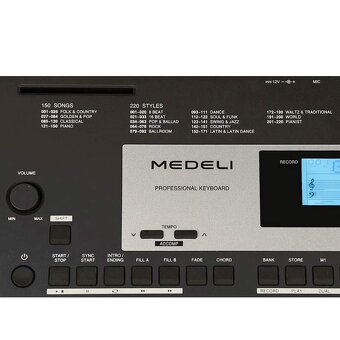 keyboard , klávesy MK100 Medeli s dynamikou - 6