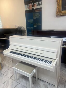 Bílé pianino Reiger Kloss se zárukou 5 let, doprava zdarma. - 6