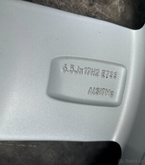 Originální Alu kola 5x112 VW Tiguan 215/65/17 letní TPMS - 6