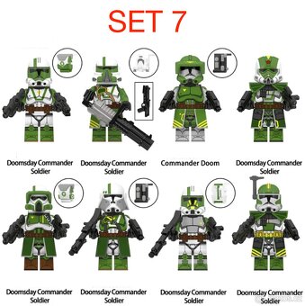 Rôzne figúrky Star Wars 3 (8ks) typ lego - nové - 6