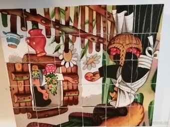 retro dřevěné kostky - retro hračky - Sněhurka - tofa? - 6