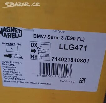 Zadní vnitřní světla BMW e90 FL. Pravé - 6