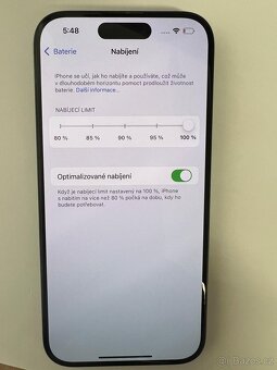 iPhone 15 Pro 128 GB , zánovní , záruka cca 20 měs - 6