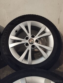 Hliníkové ráfky s letními pneumatikami 205/55 R16 5x110 Alfa - 6