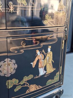 Ručně malovaná čínská masivní komoda - 6