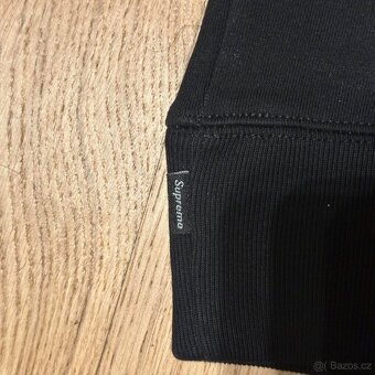 Supreme Satin Applique Hooded Sweatshirt FW25 Black - 6