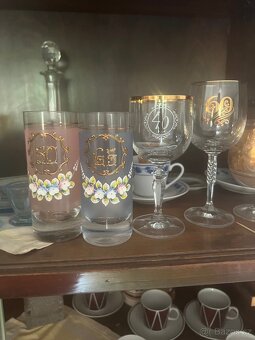 Čajové sady, výroční skleničky, karafy - 6