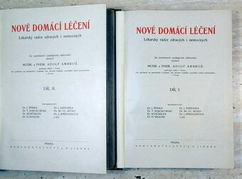 Starožitné lékařské knihy Nové domácí léčení, rok 1920 - 6