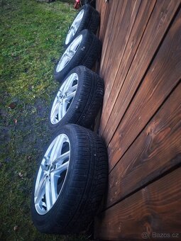 ALU kola Dezent 5x112 R17 s pneu 205/50 hankook - 6