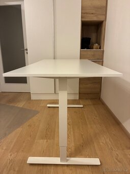 Polohovatelný stůl 160x80cm bílý - 6