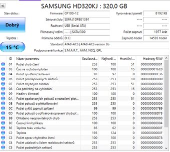 SATA 3,5" disky, odzkoušené, uvedená cena je za vše - 6