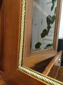 2x prosklená vitrína dvoudveřová třešeň -  Italský nábytek - 6
