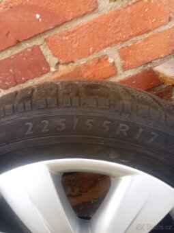 Alu original Audi 17" 5x112 pneu na vymenu - 6