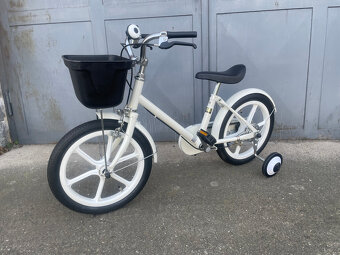 Dětské kolo Muji, velikost kol 16”, bílá barva - 6