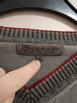 Šedý bavlněný svetr vel. XL, pánský - 6