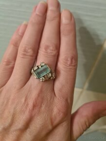 Prsten se Smaragdem a diamanty - 6