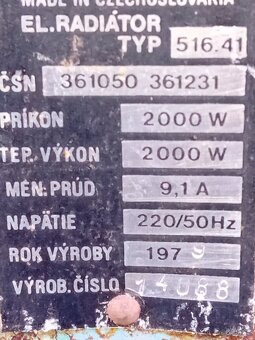 Olejové radiátory 2 x+akumulačky 1x - 6
