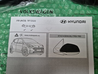 kryty vnějších zrcátek černé Hyundai i10 (AC3) K7431ADE00BL - 6
