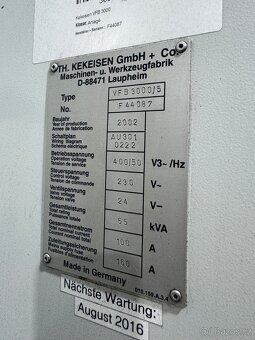 Fréza Kekeisen VFB 3000/5 - 6