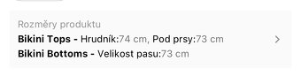 Vrchní díl plavek vel.L - 6