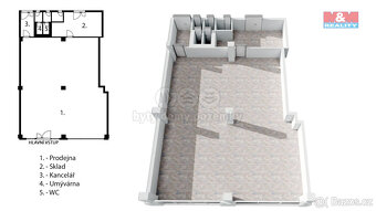 Pronájem obchod a služby, 202 m², Praha, ul. Žukovského - 6