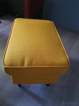 Křeslo a podnožka STRANDMON IKEA - 6