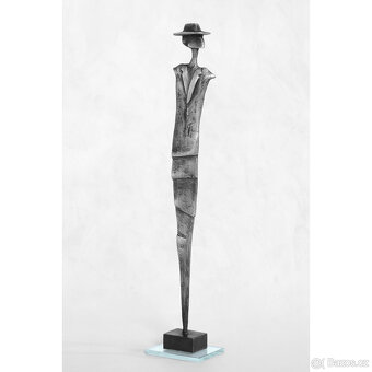 Socha dekorace kov umění svatba dar - Elegán a Dívka Anděl - 6