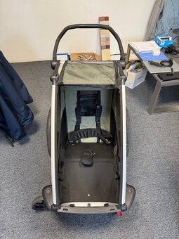 Thule Chariot Lite 1 Agave + bike set + kočárkový set + běže - 6