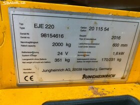 Nízkozdvižný vozík Jungheinrich,1759mth,ROK 2016 - 6