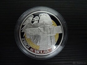 Sada dvou stříbrných mincí Svatovítský poklad - Relikvie sv. - 6