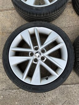Originální Alu kola Škoda Clubber 17" + letní 215/40R17 - 6