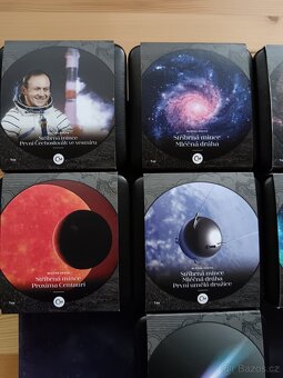 Stříbrné 1oz mince Mléčná Dráha plus kniha od ČM vše 100 - 6